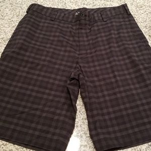 Mens Nike plaid black drifit shorts 34